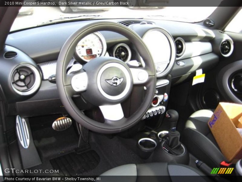 Dark Silver Metallic / Grey/Carbon Black 2010 Mini Cooper S Hardtop