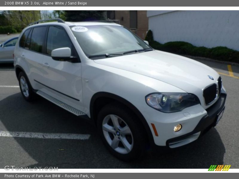 Alpine White / Sand Beige 2008 BMW X5 3.0si