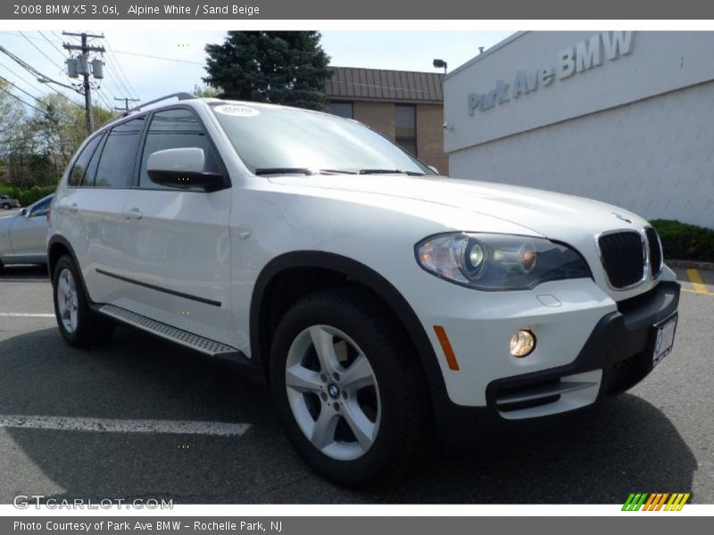 Alpine White / Sand Beige 2008 BMW X5 3.0si