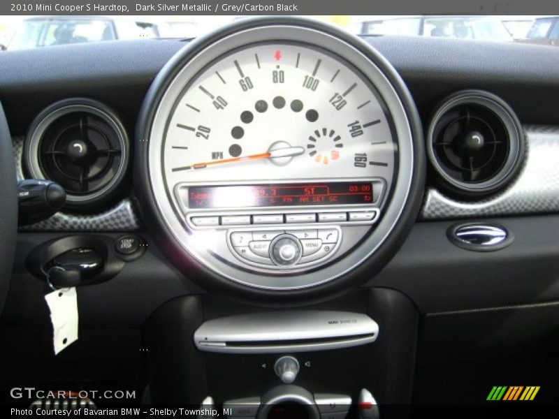 Dark Silver Metallic / Grey/Carbon Black 2010 Mini Cooper S Hardtop