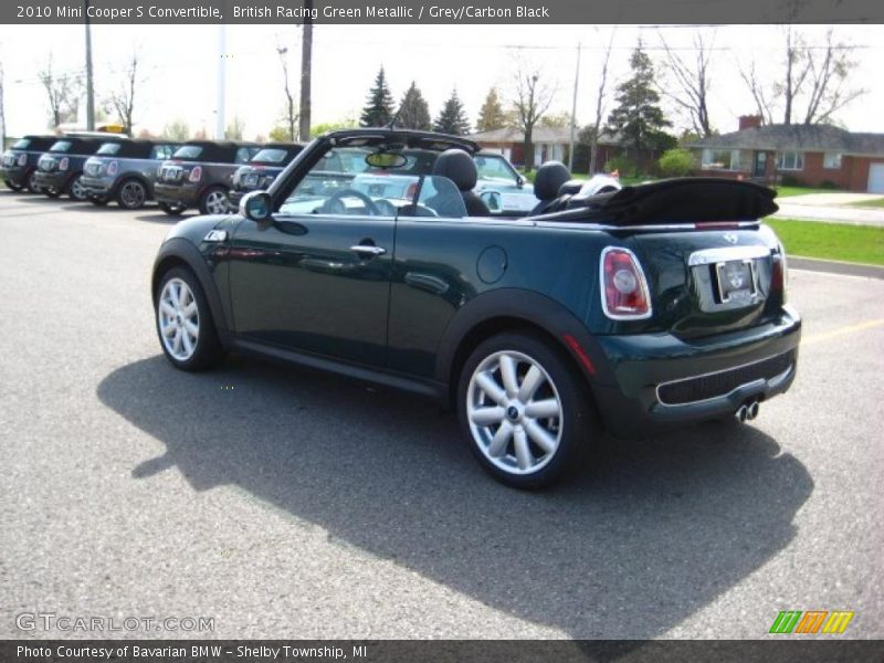British Racing Green Metallic / Grey/Carbon Black 2010 Mini Cooper S Convertible