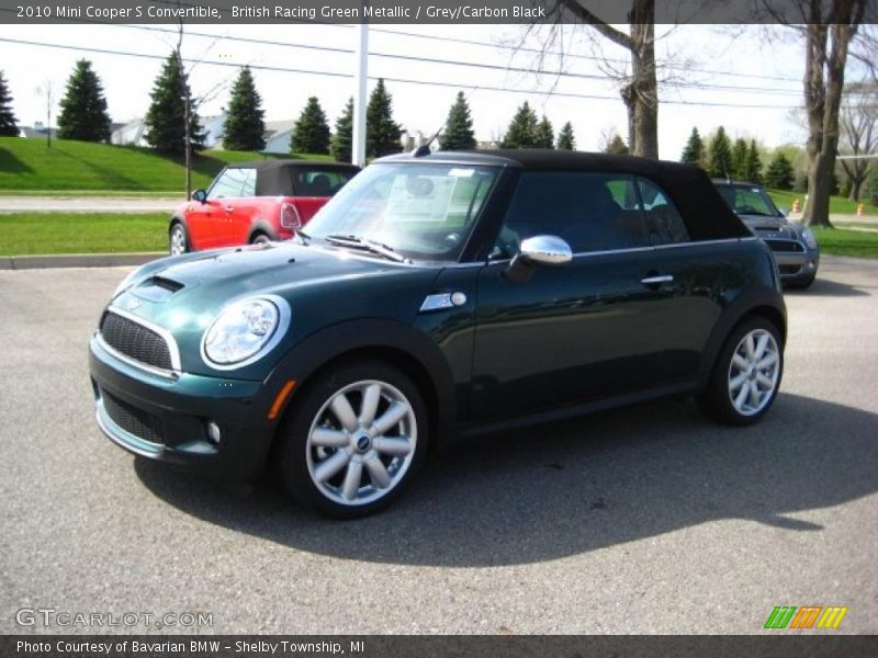 British Racing Green Metallic / Grey/Carbon Black 2010 Mini Cooper S Convertible