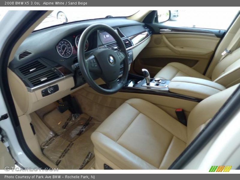 Alpine White / Sand Beige 2008 BMW X5 3.0si