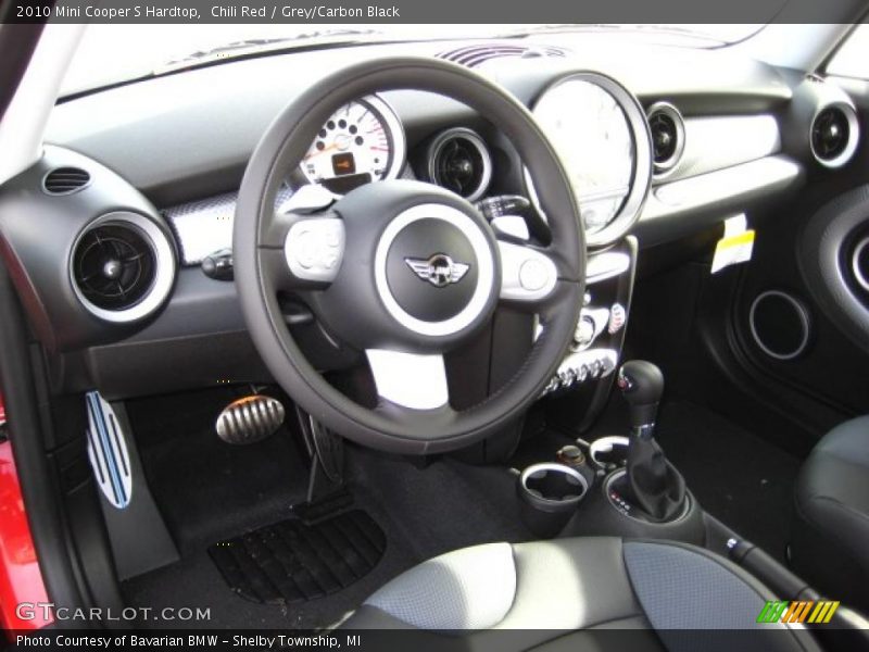 Chili Red / Grey/Carbon Black 2010 Mini Cooper S Hardtop