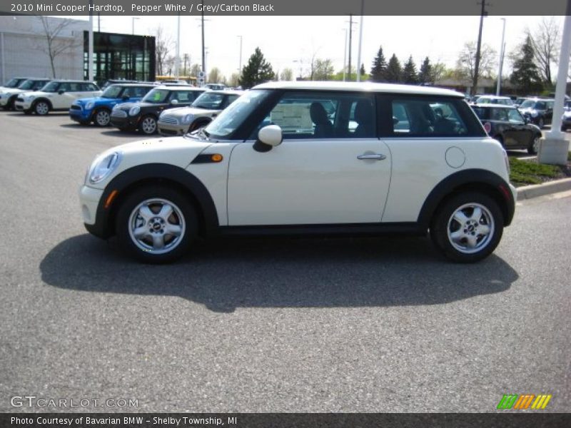 Pepper White / Grey/Carbon Black 2010 Mini Cooper Hardtop