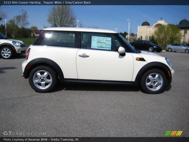 Pepper White / Grey/Carbon Black 2010 Mini Cooper Hardtop