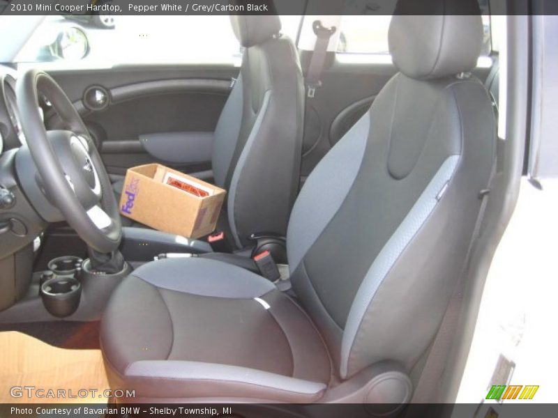 Pepper White / Grey/Carbon Black 2010 Mini Cooper Hardtop