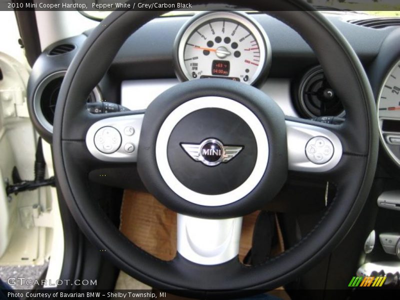 Pepper White / Grey/Carbon Black 2010 Mini Cooper Hardtop