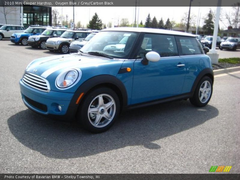 Oxygen Blue / Grey/Carbon Black 2010 Mini Cooper Hardtop