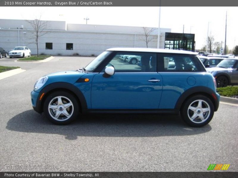 Oxygen Blue / Grey/Carbon Black 2010 Mini Cooper Hardtop