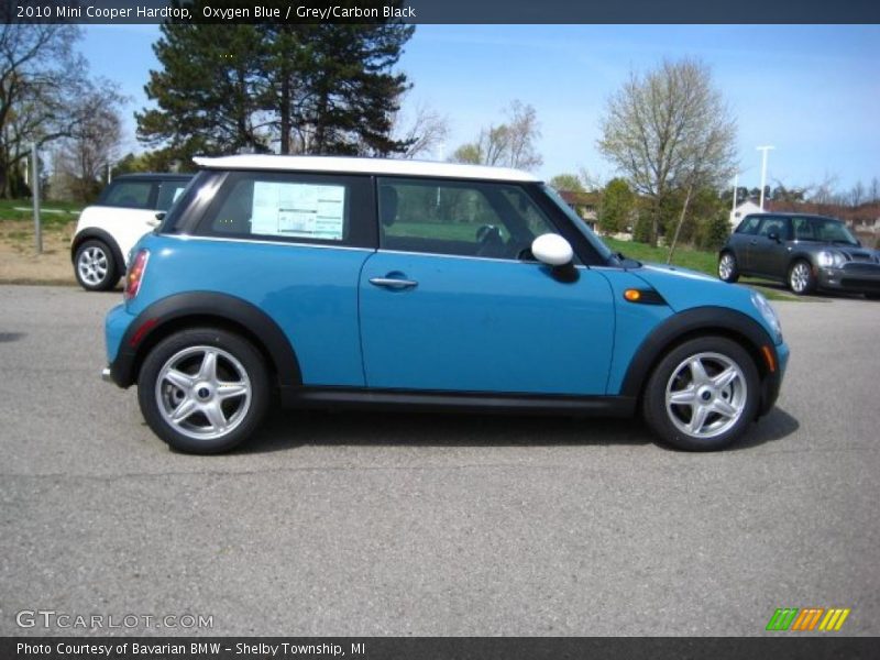 Oxygen Blue / Grey/Carbon Black 2010 Mini Cooper Hardtop