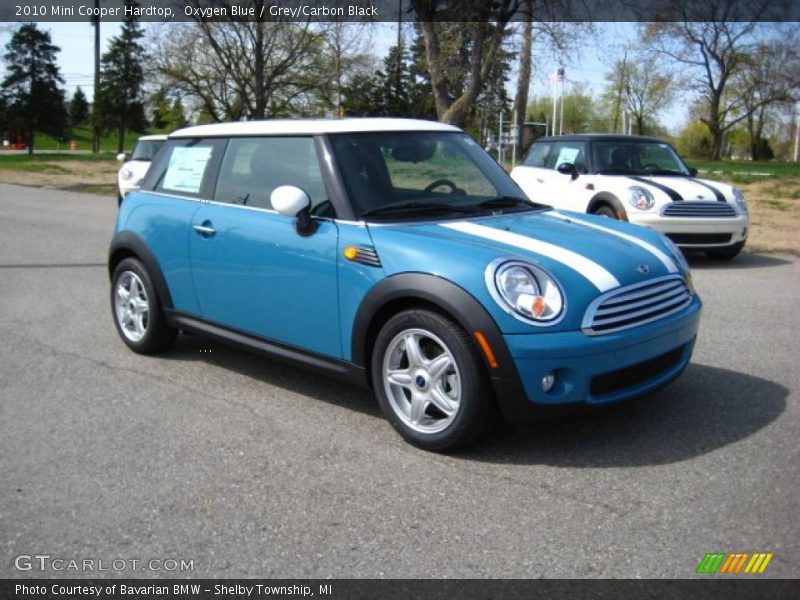 Oxygen Blue / Grey/Carbon Black 2010 Mini Cooper Hardtop