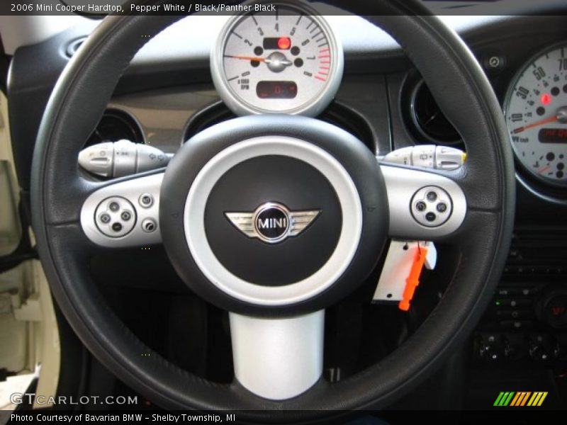 Pepper White / Black/Panther Black 2006 Mini Cooper Hardtop