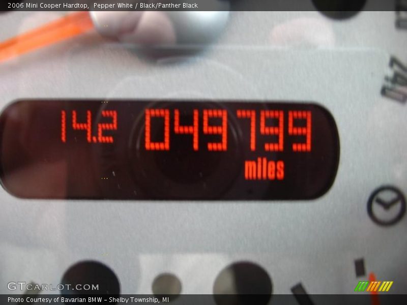 Pepper White / Black/Panther Black 2006 Mini Cooper Hardtop