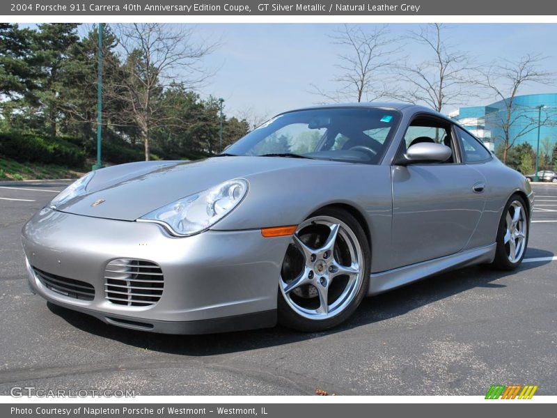 GT Silver Metallic / Natural Leather Grey 2004 Porsche 911 Carrera 40th Anniversary Edition Coupe