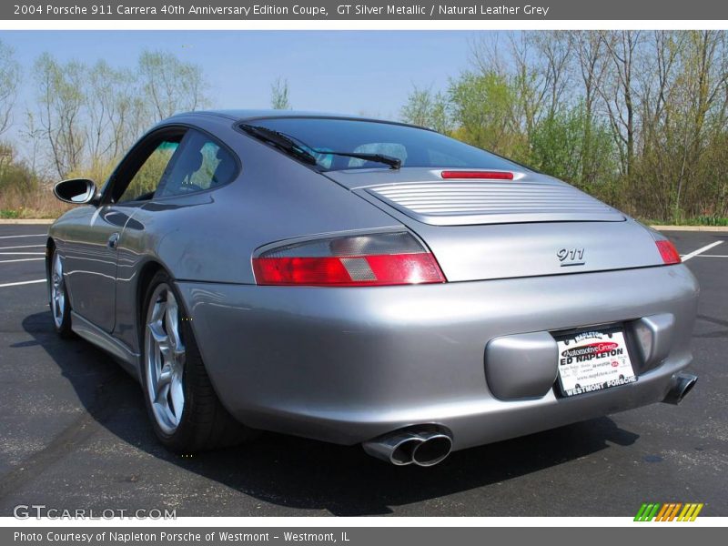 GT Silver Metallic / Natural Leather Grey 2004 Porsche 911 Carrera 40th Anniversary Edition Coupe