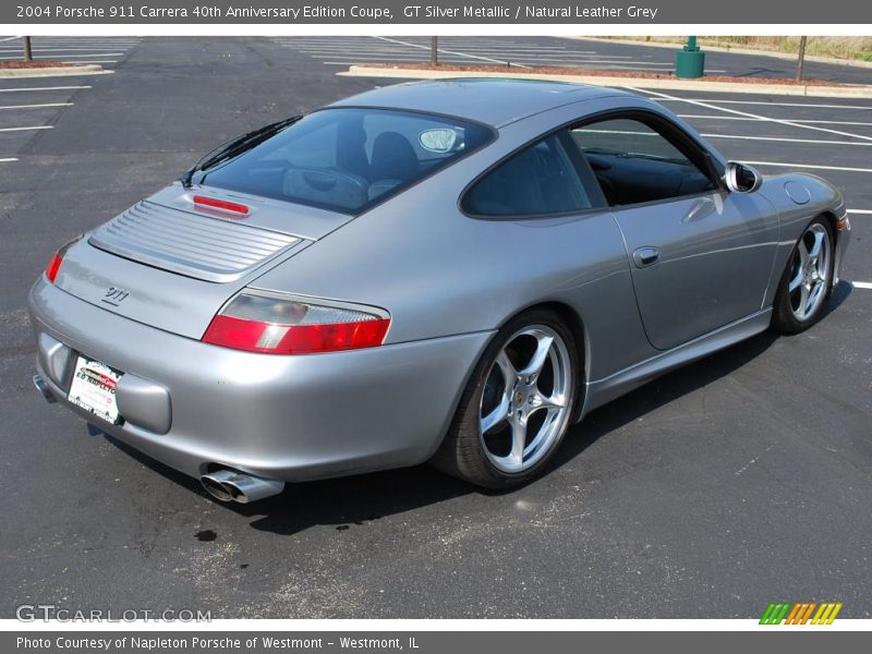 GT Silver Metallic / Natural Leather Grey 2004 Porsche 911 Carrera 40th Anniversary Edition Coupe