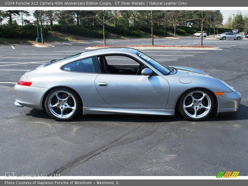GT Silver Metallic / Natural Leather Grey 2004 Porsche 911 Carrera 40th Anniversary Edition Coupe