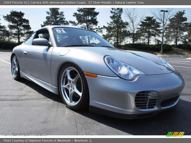 GT Silver Metallic / Natural Leather Grey 2004 Porsche 911 Carrera 40th Anniversary Edition Coupe