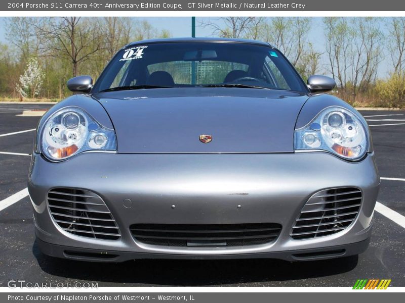 GT Silver Metallic / Natural Leather Grey 2004 Porsche 911 Carrera 40th Anniversary Edition Coupe