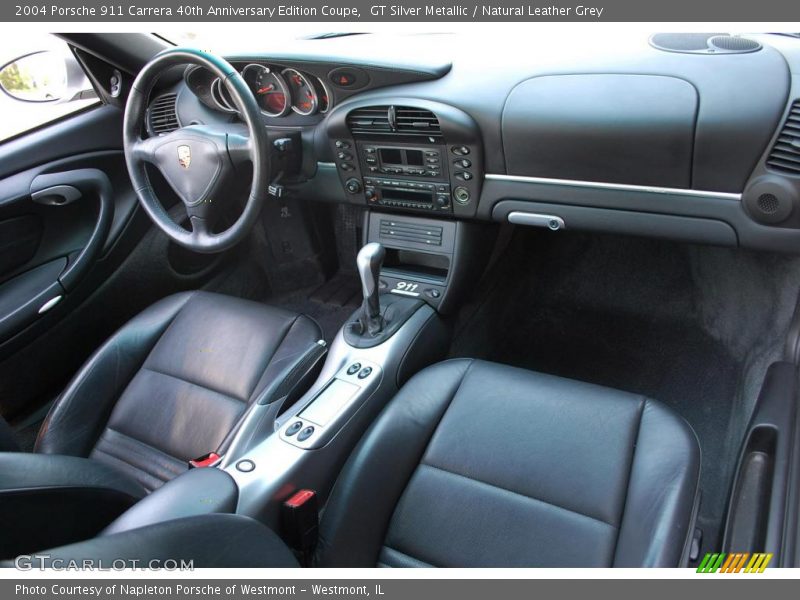GT Silver Metallic / Natural Leather Grey 2004 Porsche 911 Carrera 40th Anniversary Edition Coupe