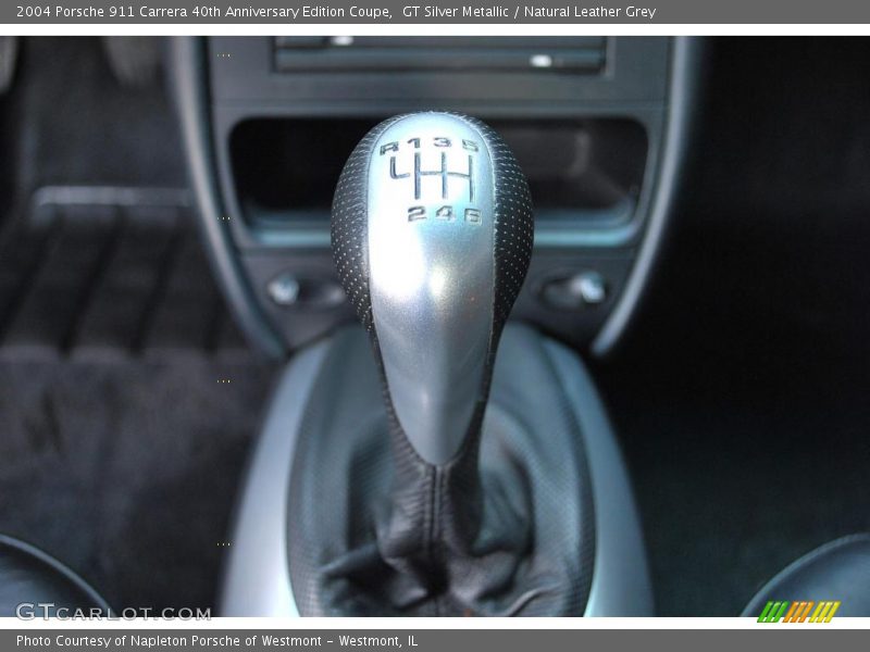 GT Silver Metallic / Natural Leather Grey 2004 Porsche 911 Carrera 40th Anniversary Edition Coupe