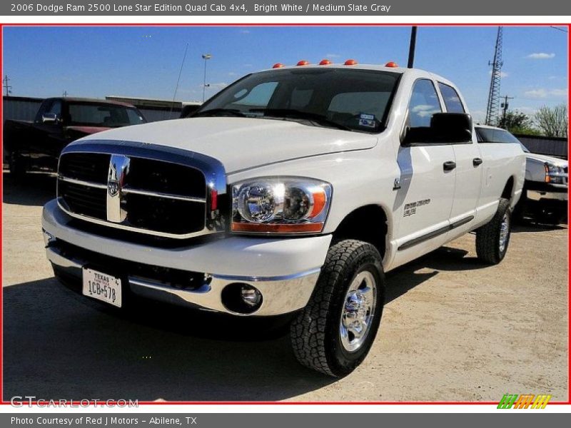 Bright White / Medium Slate Gray 2006 Dodge Ram 2500 Lone Star Edition Quad Cab 4x4