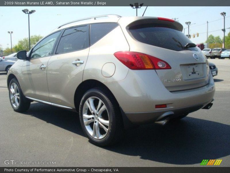 Saharan Stone Metallic / Beige 2009 Nissan Murano LE AWD