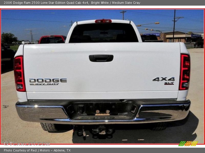 Bright White / Medium Slate Gray 2006 Dodge Ram 2500 Lone Star Edition Quad Cab 4x4