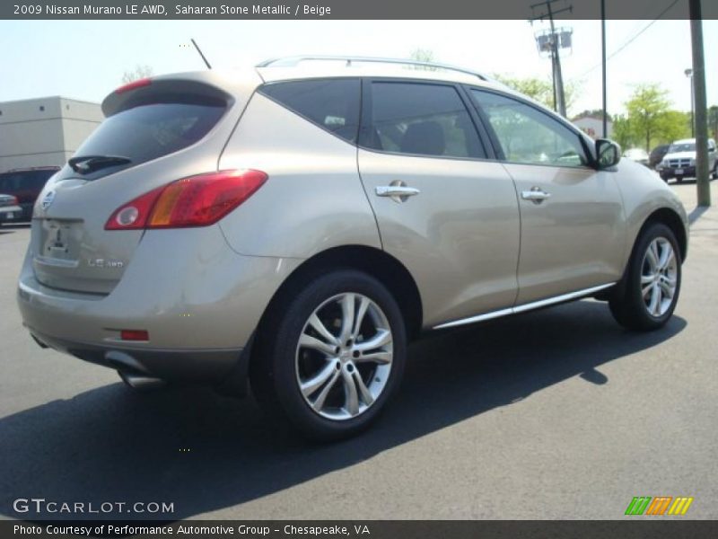 Saharan Stone Metallic / Beige 2009 Nissan Murano LE AWD