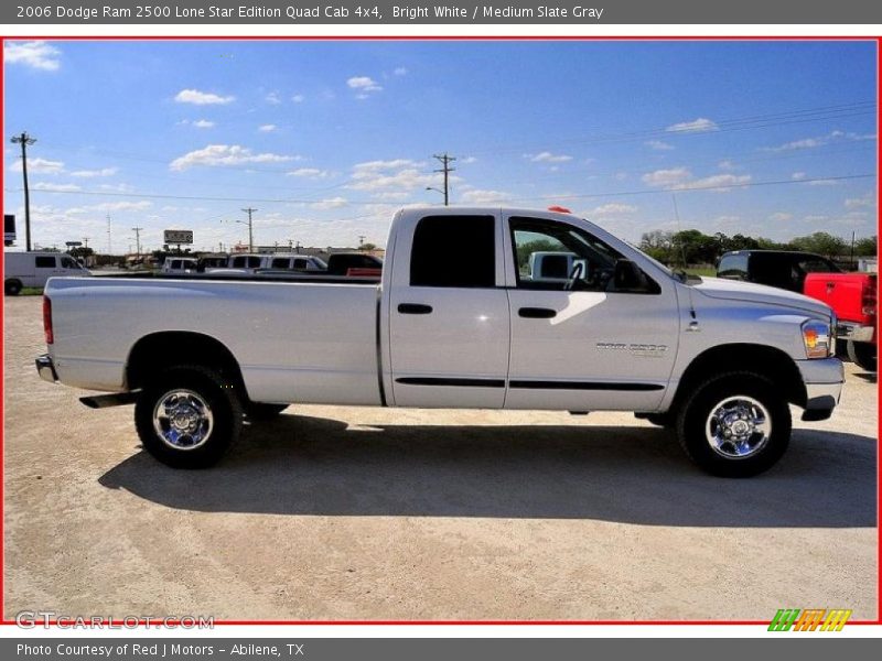 Bright White / Medium Slate Gray 2006 Dodge Ram 2500 Lone Star Edition Quad Cab 4x4