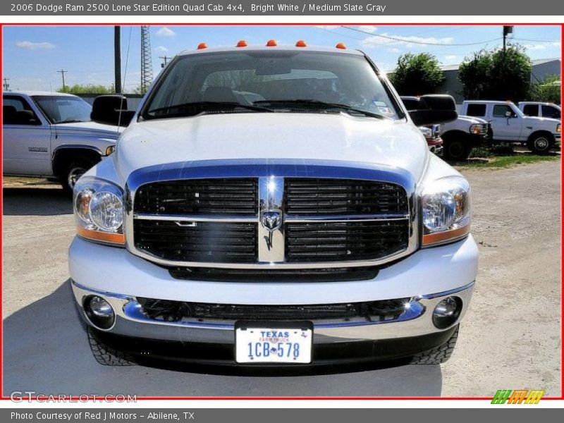 Bright White / Medium Slate Gray 2006 Dodge Ram 2500 Lone Star Edition Quad Cab 4x4
