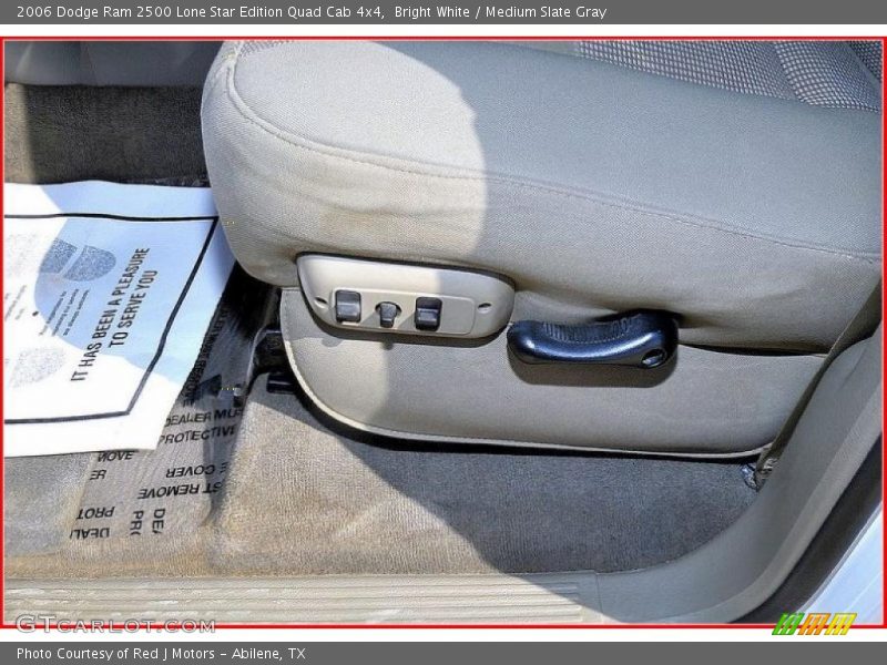 Bright White / Medium Slate Gray 2006 Dodge Ram 2500 Lone Star Edition Quad Cab 4x4