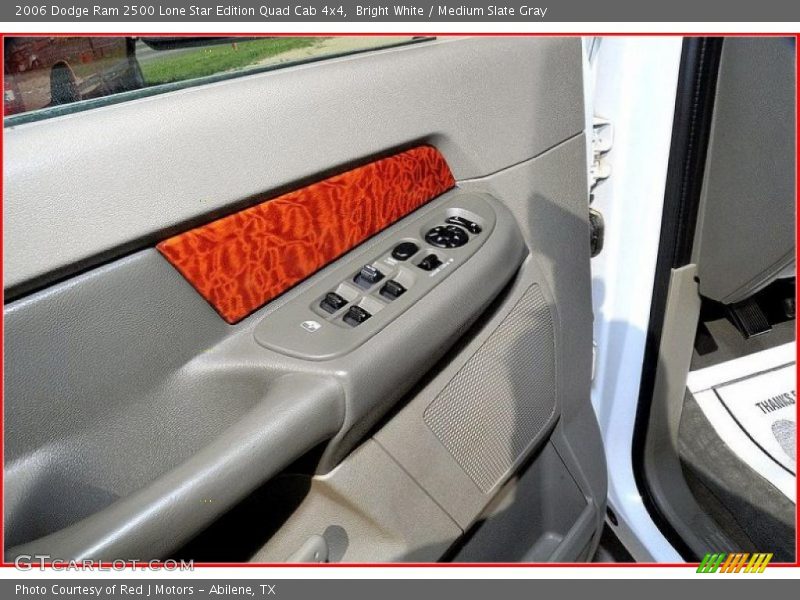 Bright White / Medium Slate Gray 2006 Dodge Ram 2500 Lone Star Edition Quad Cab 4x4