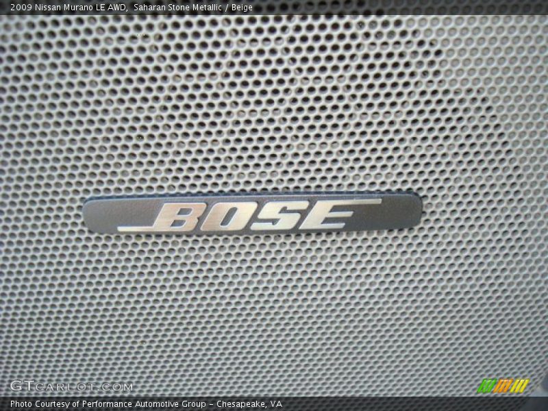 Saharan Stone Metallic / Beige 2009 Nissan Murano LE AWD