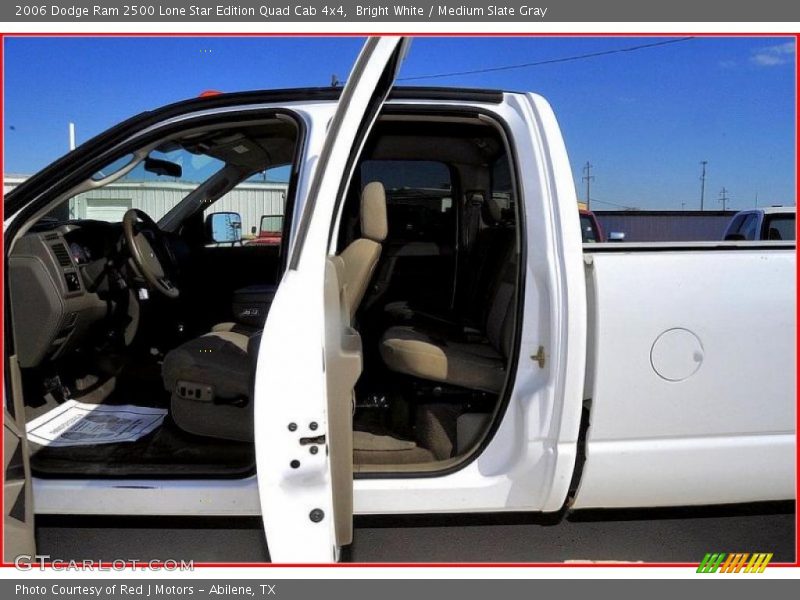 Bright White / Medium Slate Gray 2006 Dodge Ram 2500 Lone Star Edition Quad Cab 4x4