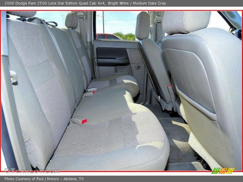 Bright White / Medium Slate Gray 2006 Dodge Ram 2500 Lone Star Edition Quad Cab 4x4