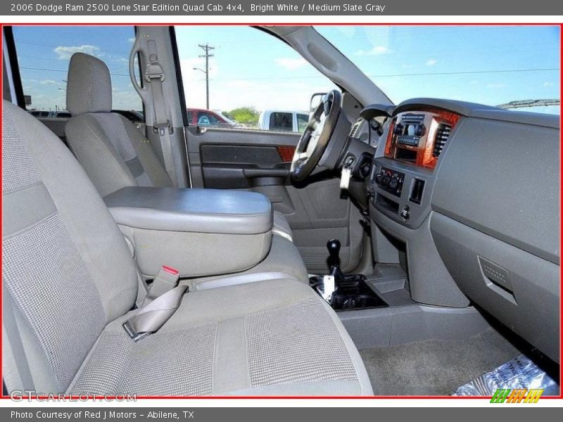Bright White / Medium Slate Gray 2006 Dodge Ram 2500 Lone Star Edition Quad Cab 4x4