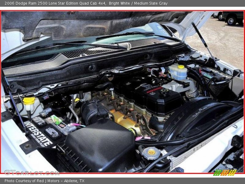 Bright White / Medium Slate Gray 2006 Dodge Ram 2500 Lone Star Edition Quad Cab 4x4
