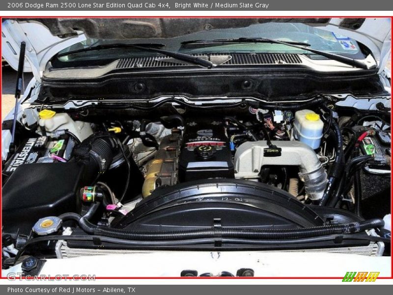 Bright White / Medium Slate Gray 2006 Dodge Ram 2500 Lone Star Edition Quad Cab 4x4