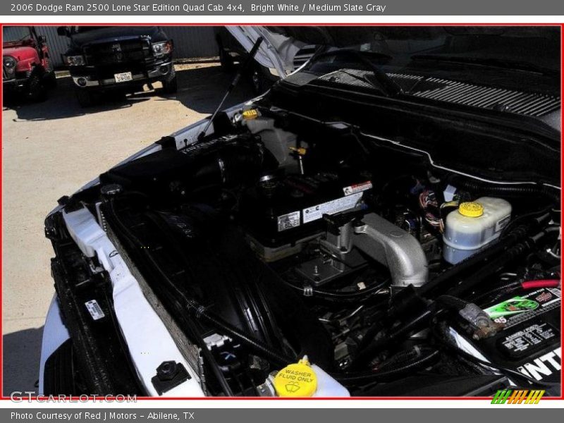 Bright White / Medium Slate Gray 2006 Dodge Ram 2500 Lone Star Edition Quad Cab 4x4