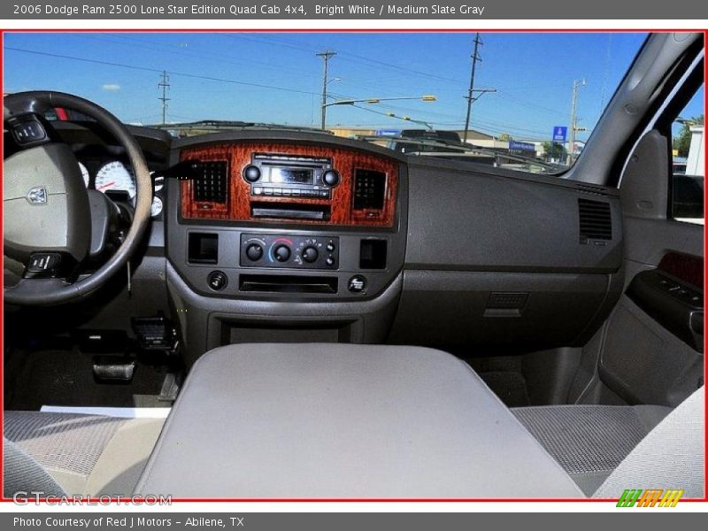 Bright White / Medium Slate Gray 2006 Dodge Ram 2500 Lone Star Edition Quad Cab 4x4