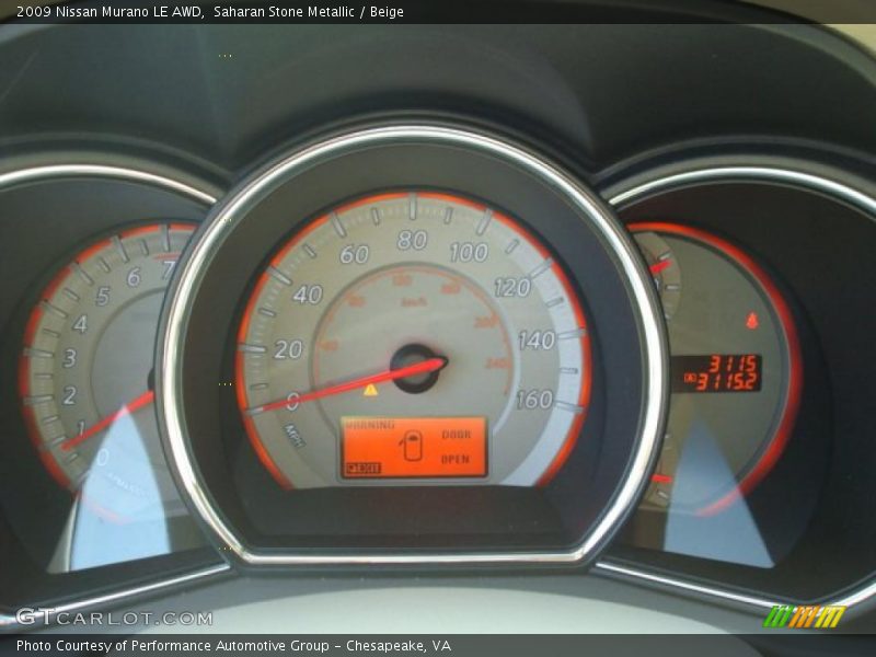 Saharan Stone Metallic / Beige 2009 Nissan Murano LE AWD
