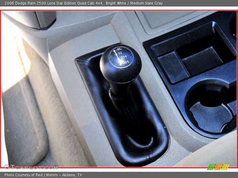 Bright White / Medium Slate Gray 2006 Dodge Ram 2500 Lone Star Edition Quad Cab 4x4