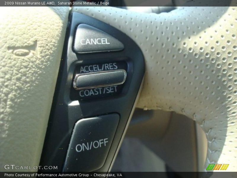 Saharan Stone Metallic / Beige 2009 Nissan Murano LE AWD