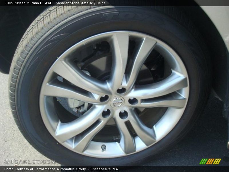 Saharan Stone Metallic / Beige 2009 Nissan Murano LE AWD