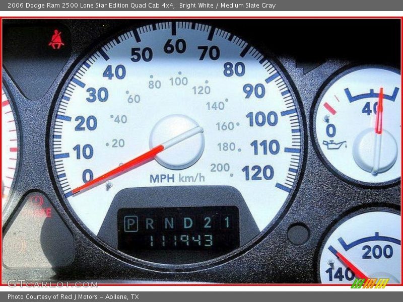 Bright White / Medium Slate Gray 2006 Dodge Ram 2500 Lone Star Edition Quad Cab 4x4