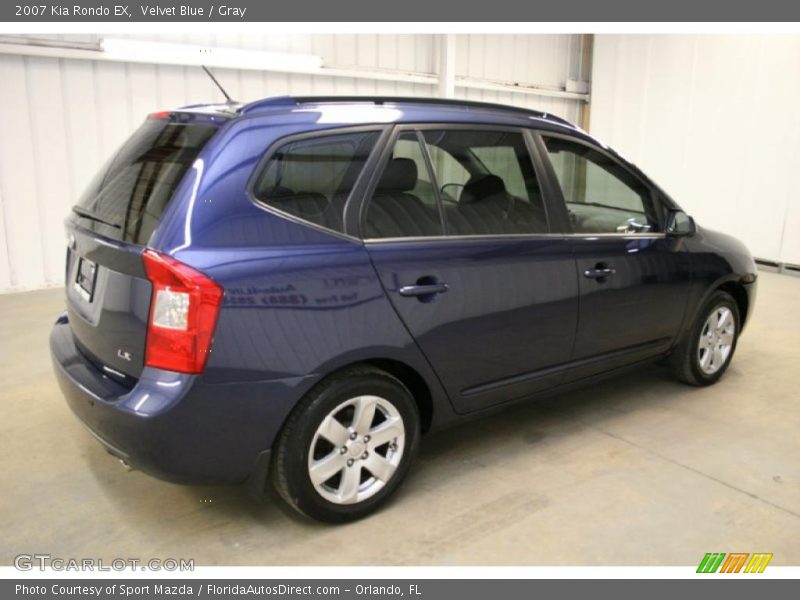 Velvet Blue / Gray 2007 Kia Rondo EX