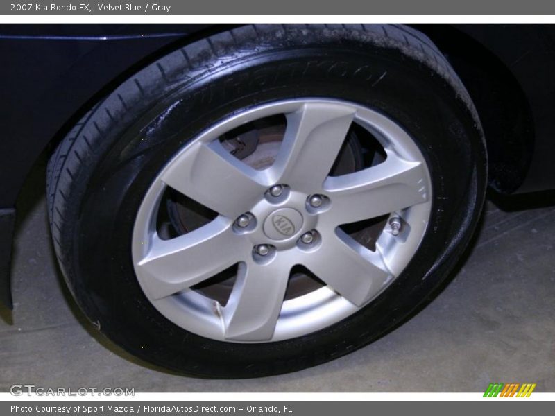 Velvet Blue / Gray 2007 Kia Rondo EX