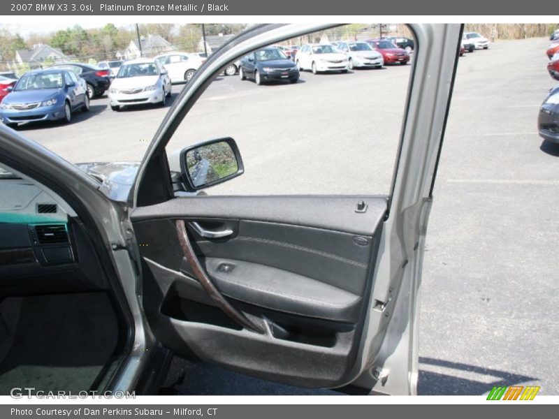 Platinum Bronze Metallic / Black 2007 BMW X3 3.0si